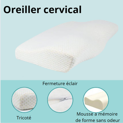 Oreiller cervical à mémoire de forme
