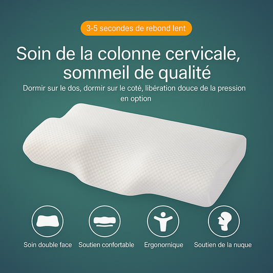 Oreiller cervical à mémoire de forme